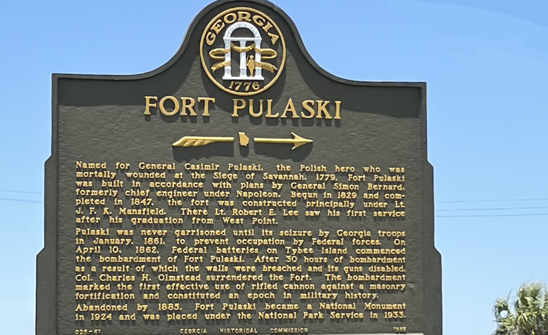 Fort Pulaski National Monument in Savannah
